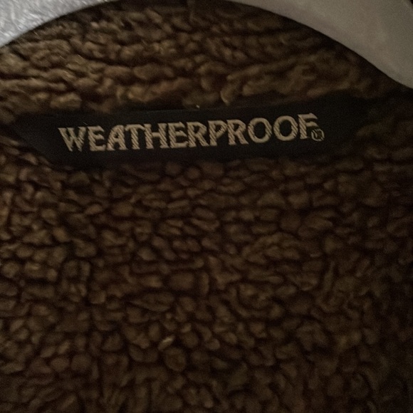Brown microsuede jacket. Size L.  Weatherproof garment co. brand - Picture 3 of 16